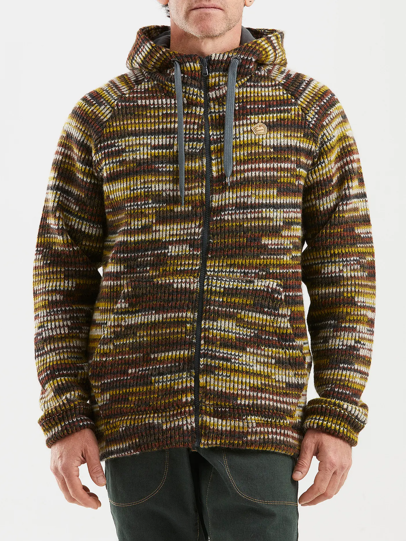 E9 | Herren Fleecejacke Happy Woolmix Hoodie | 
